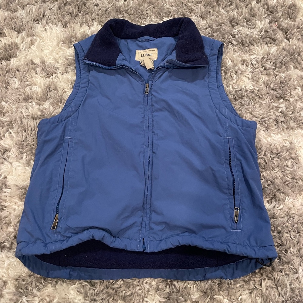 LL BEAN FLEECE LINED VEST